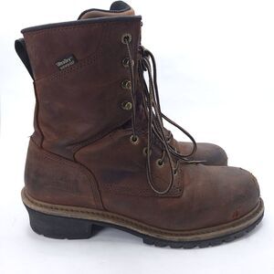 Irish Setter Mesabi Waterproof Work Boots for Men Size 10.5 Brown 83834